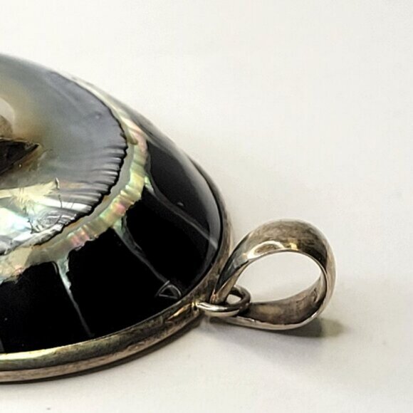 Nautilus Shell Pendant with 925 Sterling Silver- NEW! - Picture 6 of 14